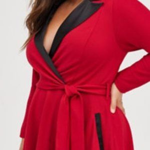 Red Tuxedo Skater Dress Torrid
